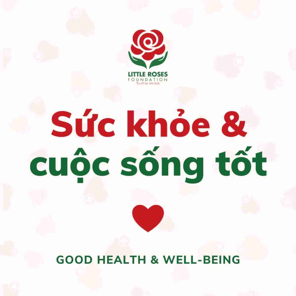 GOOD HEALTH AND WELL-BEING - ONE OF THE UNSDGs THAT LITTLE ROSES FOUNDATION LOOKS FORWARD TO